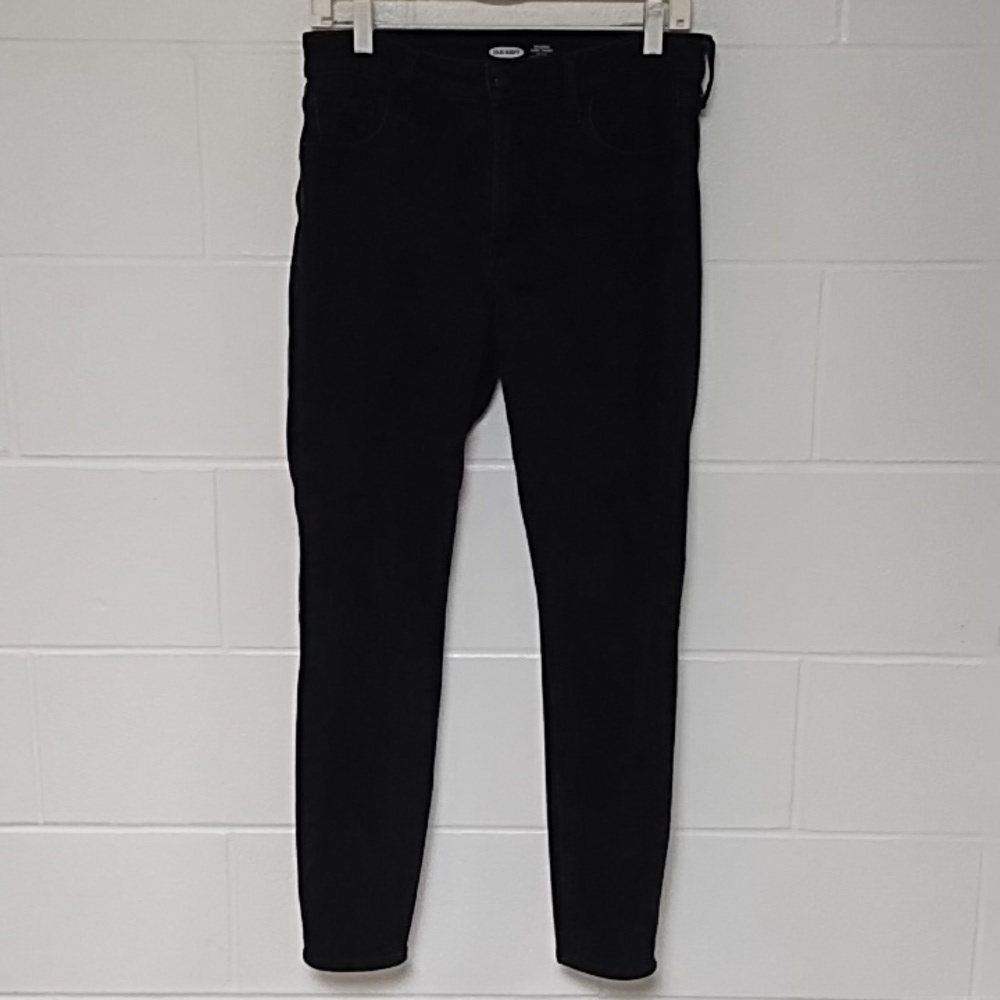 Old Navy Rockstar Black Highrise Skinny Stretch Denim Jeans